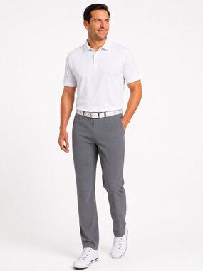 Ben Hogan Mens 34 x 34 Gray Performance Golf Pants 4 Way Stretch NWT
